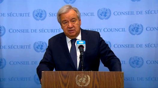 联合国秘书长敦促以色列和哈马斯达成停火协议